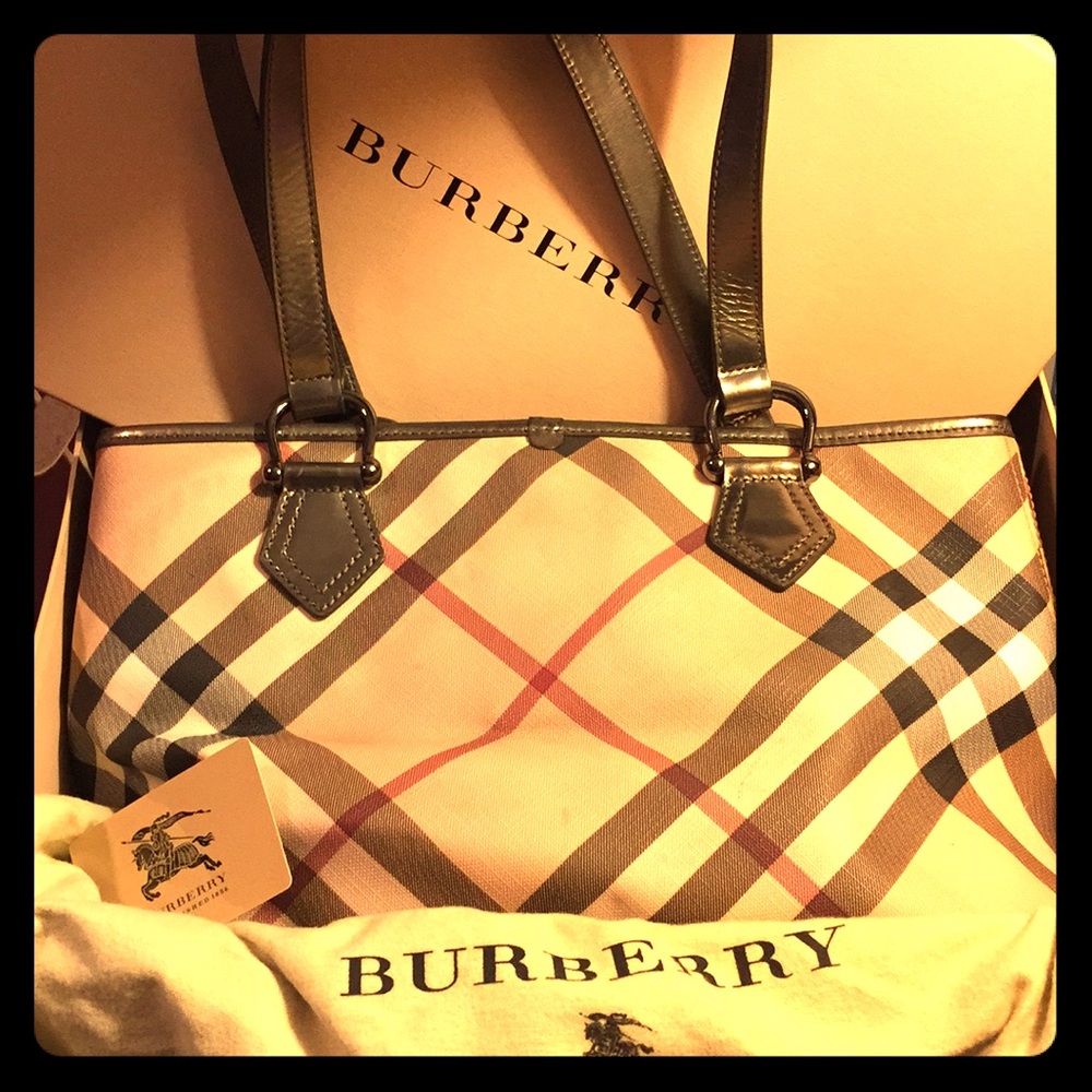 Burberry SuperNova Satchel w/Dark Nickel finish